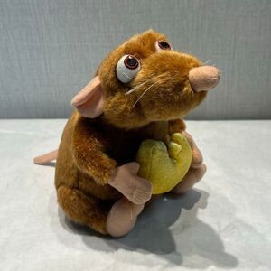 Disney Ratatouille Emile Plush Brown Rat Stuffed Animal Cheese Toy Vtg 2007 Pixa